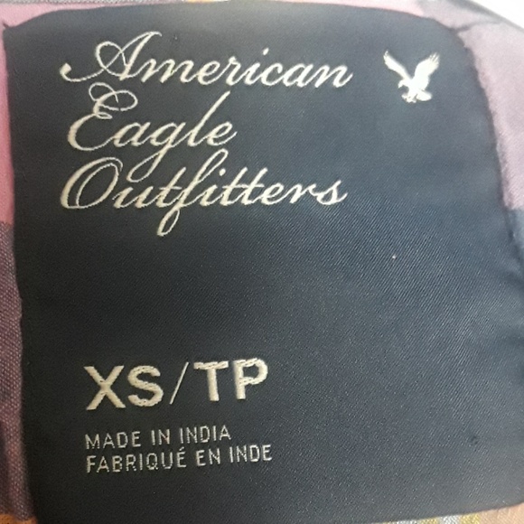 American Eagle XS Plaid button down 100% c… - Picture 7 of 8